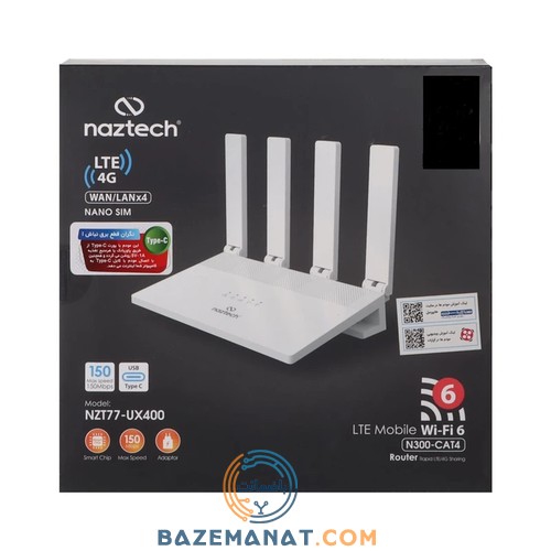 مودم 4G LTE سیم‌کارتی NZT77 مدل UX400